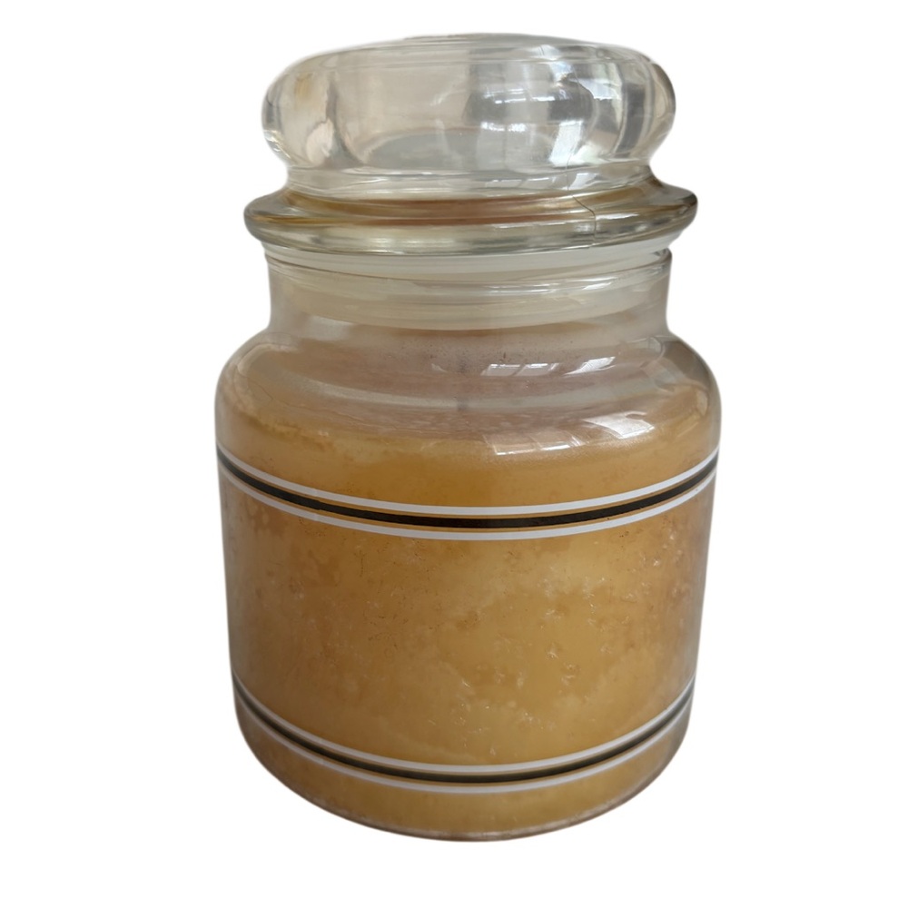 Yankee Candle Jar Buttercream Rare Vintage Black Band Cream Off White 14.5 Oz - Picture 7 of 16